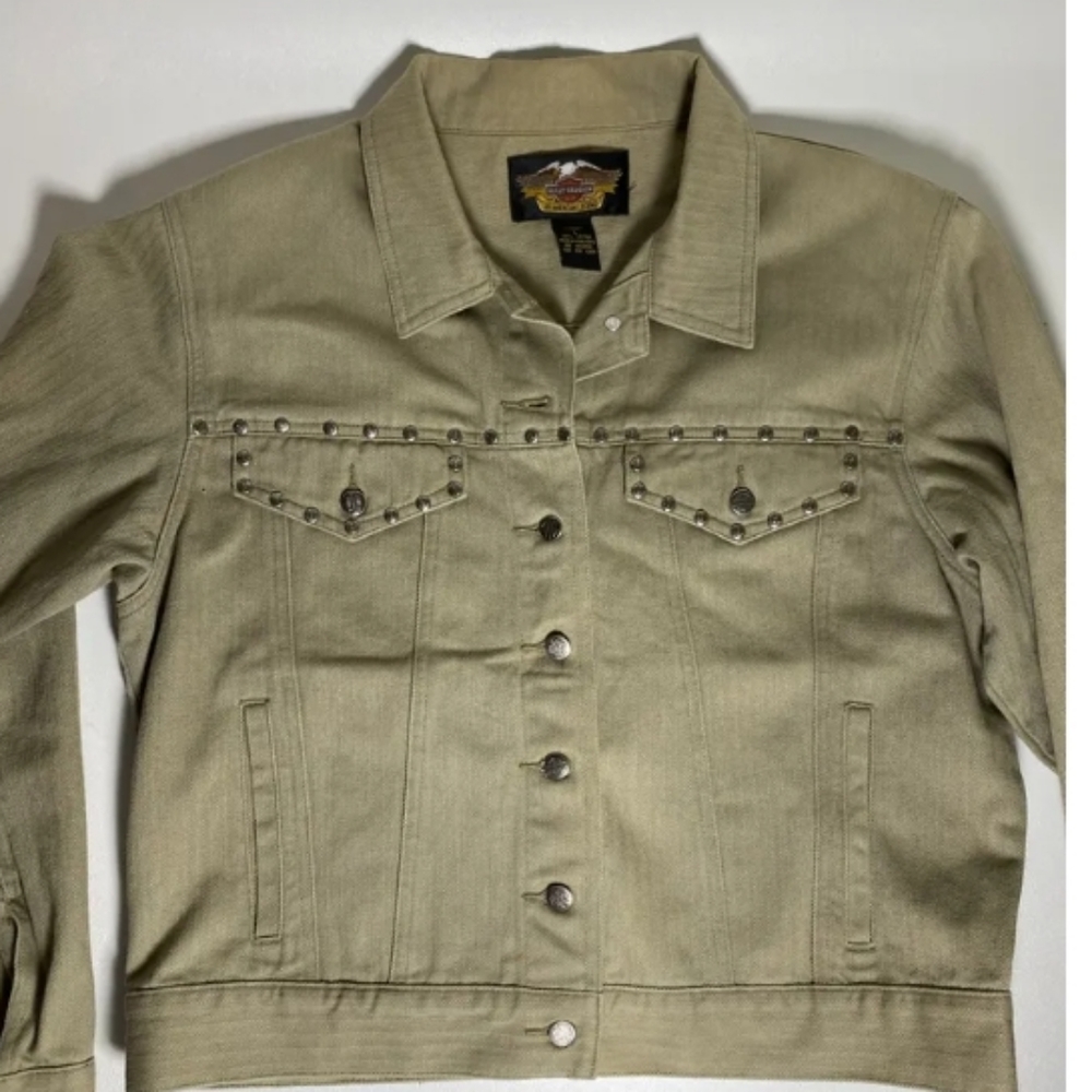 VTG  Harley Davidson Denim Jacket